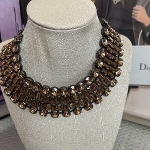 INC International Concepts Brown Crystal Necklace